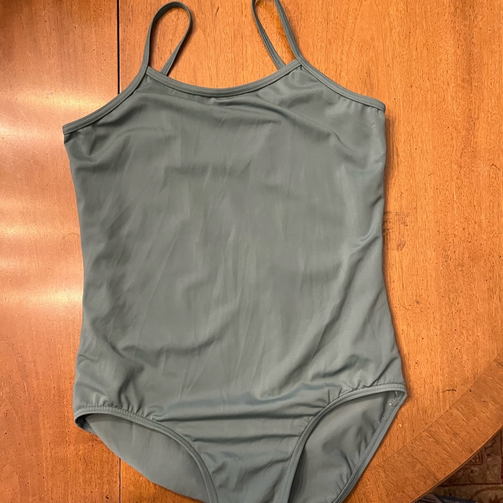 Balera sage green leotard. Size LC